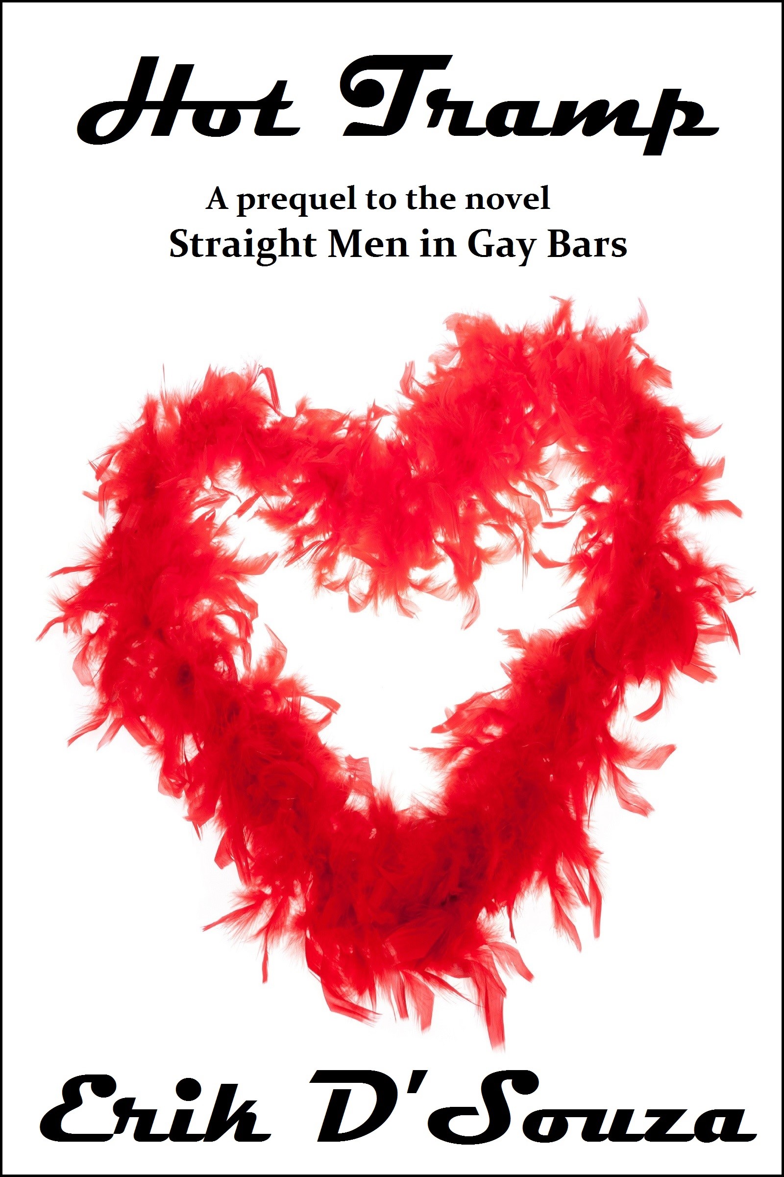 red feathers-boas, heart shape