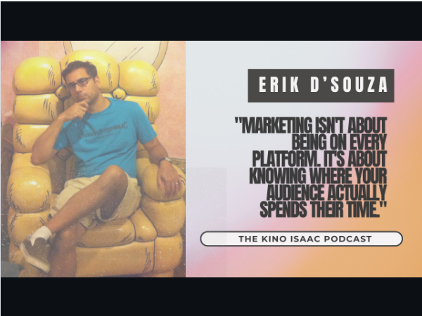 The Kino Isaac Podcast guest-Erik D’Souza: A Marketer’s Path to Cozy Mysteries